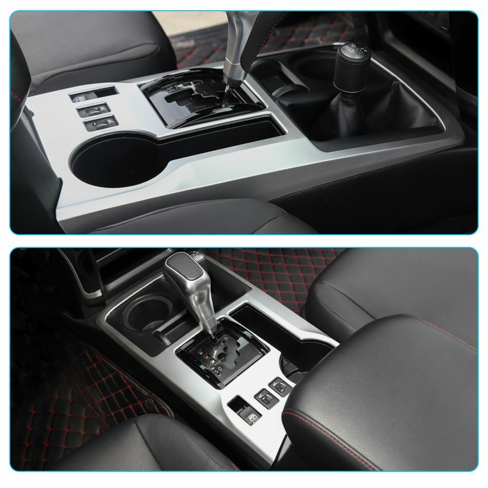Center Console Gear Shift Box Panel Cover Trim For 4Runner 2010+ Sliver