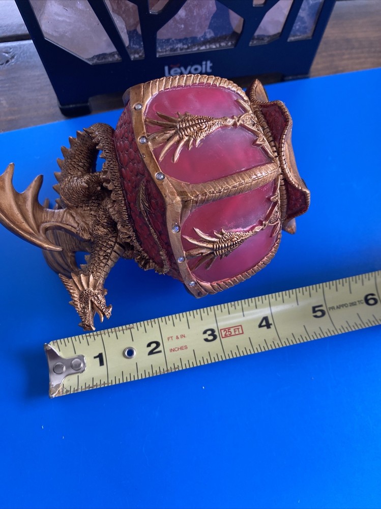 Dragon Urn Plastic Night Light With On & Off Switch With Rhinestones Used