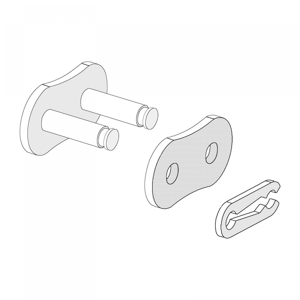uxcell 16Pcs #40 Chain Master Connector Link Roller, 1/2" Pitch Carbon