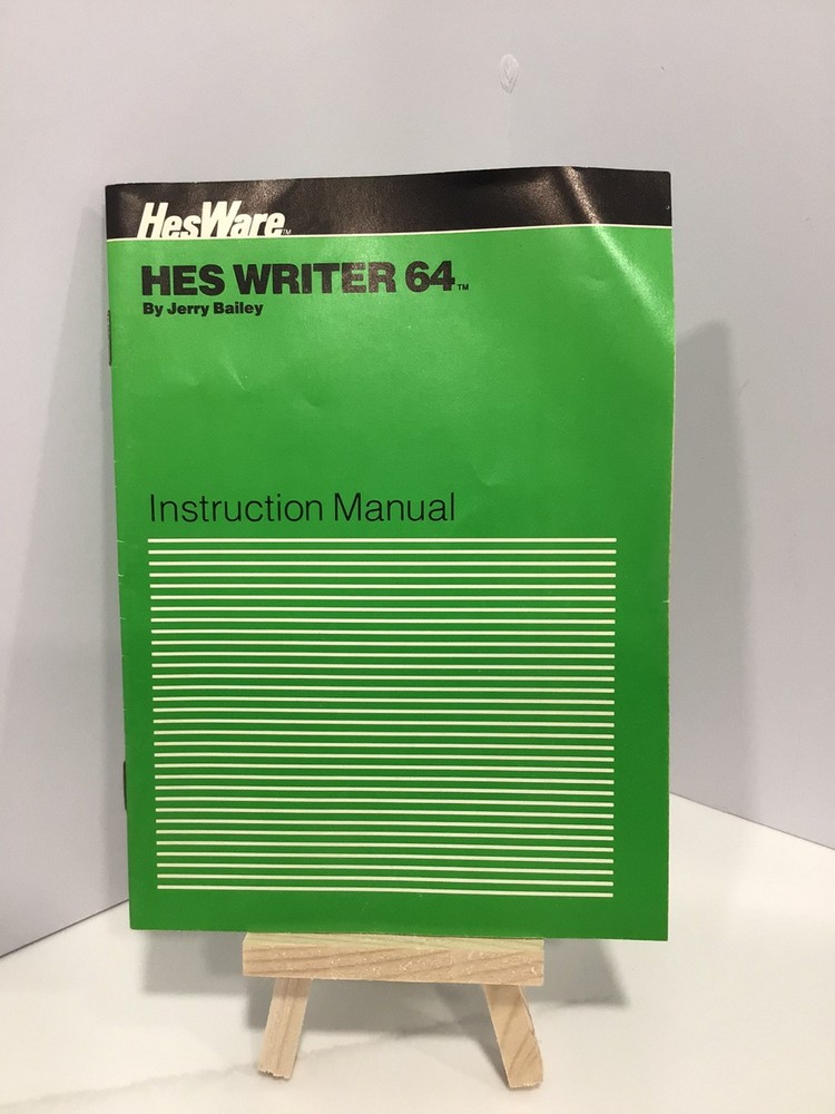 HES Writer 64 (HesWare,Commodore 64) Word Processing Computer Cartridge Manual