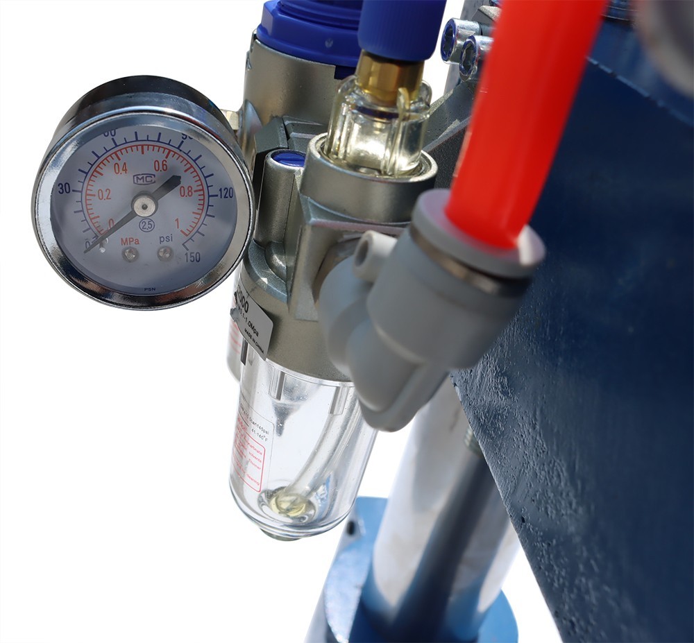 1100lbs Pneumatic Punch Machine Press Machine 2 Buttons Controller Stroke 2-4"