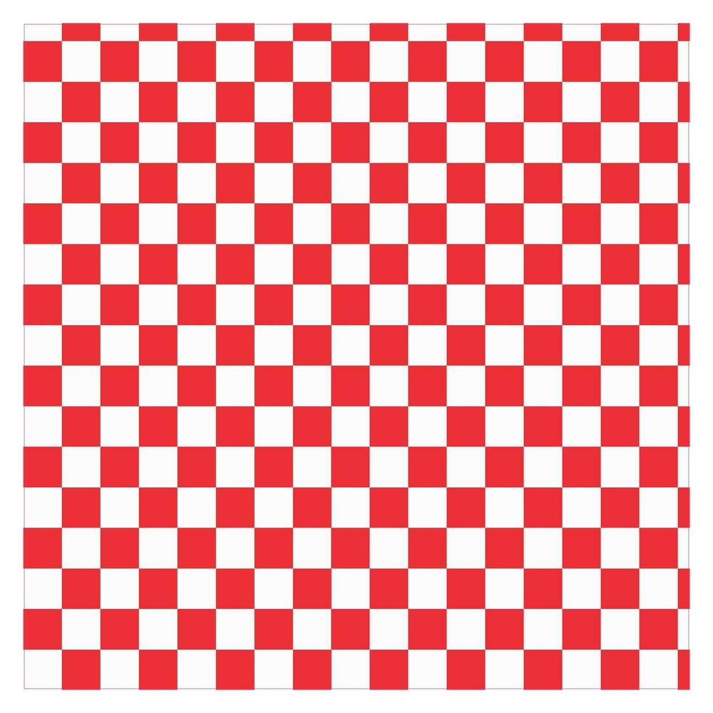 12 x 12 Red and White Checkered Hobby Cutter Vinyl Sheet Sticker Square Pattern
