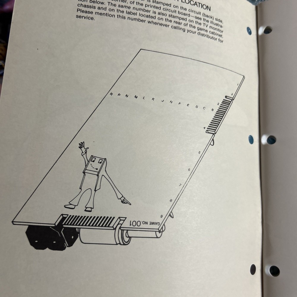 Original Sky Diver Atari manual ARCADE Video GAME owners manual