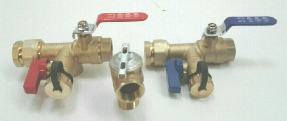 RINNAI MIVK-T-LW-2 MATSUI TANKLESS ISOLATION VALVE KIT 3/4" THREADED