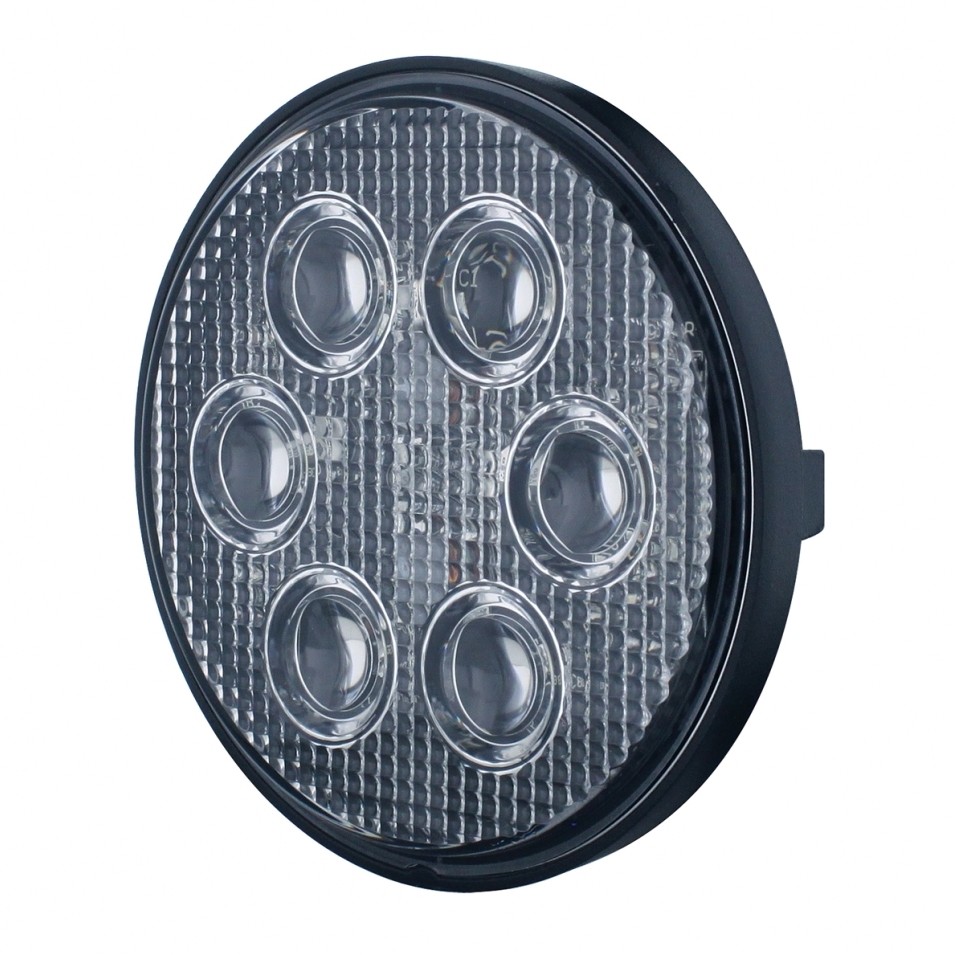 6 High Power 3 Watt LED Teardrop Work Light - Chrome