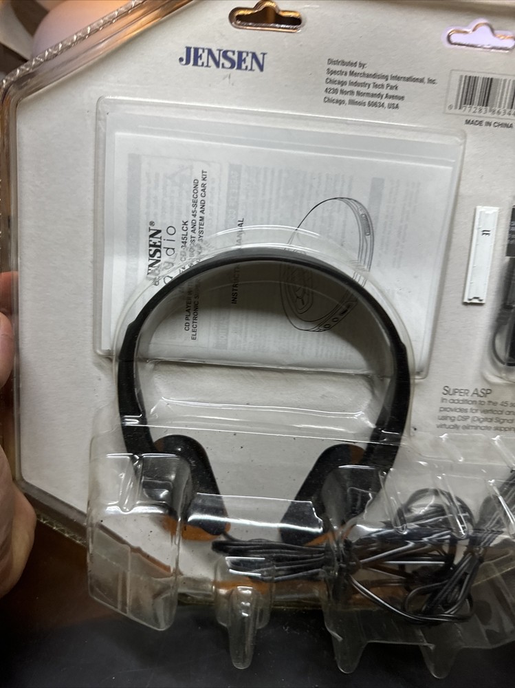 Vintage Jensen Personal CD Player W Programmable Memory Model CD-345lck Black