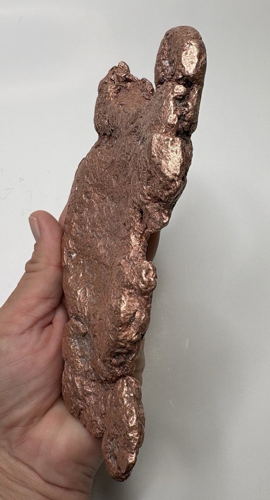 Pure Solid Native Michigan Copper Specimen Keweenaw Peninsula Display Mineral
