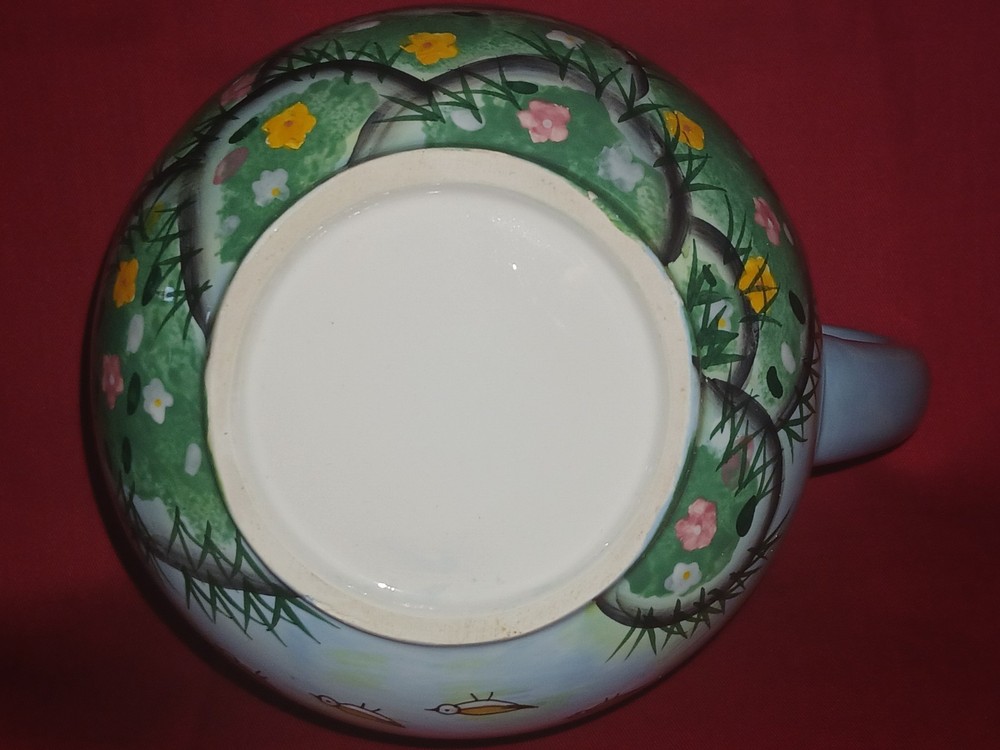 Ceramic Beach Scene Pitcher