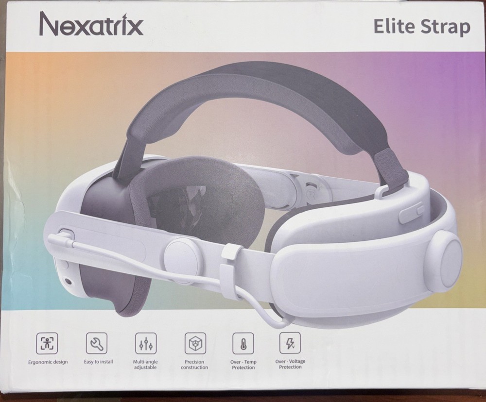 Head Strap Battery Pack for Meta Quest 3 VR, Replacement Elite Strap RGB Light