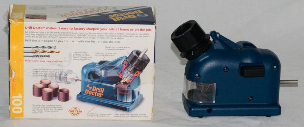 Drill Doctor - drill bit sharpener powered by drill (not included)