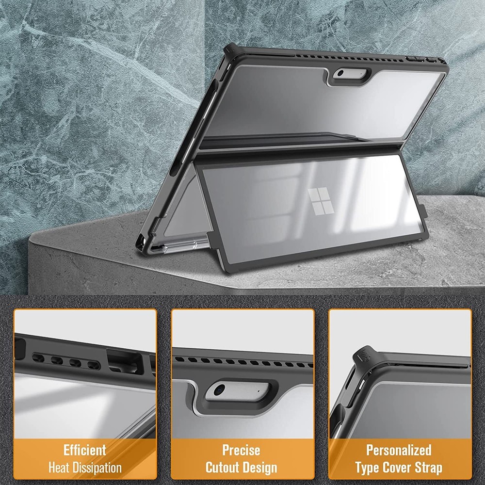 Hard Case for 13" Microsoft Surface Pro 9 (2022) Shockproof Folio Rugged Cover