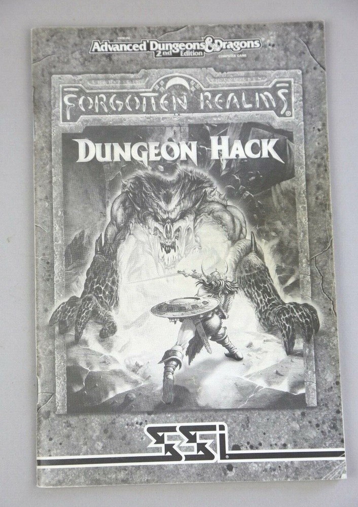 Advanced Dungeons & Dragons Hack Forgotten Realms Game Booklet Instructions Only