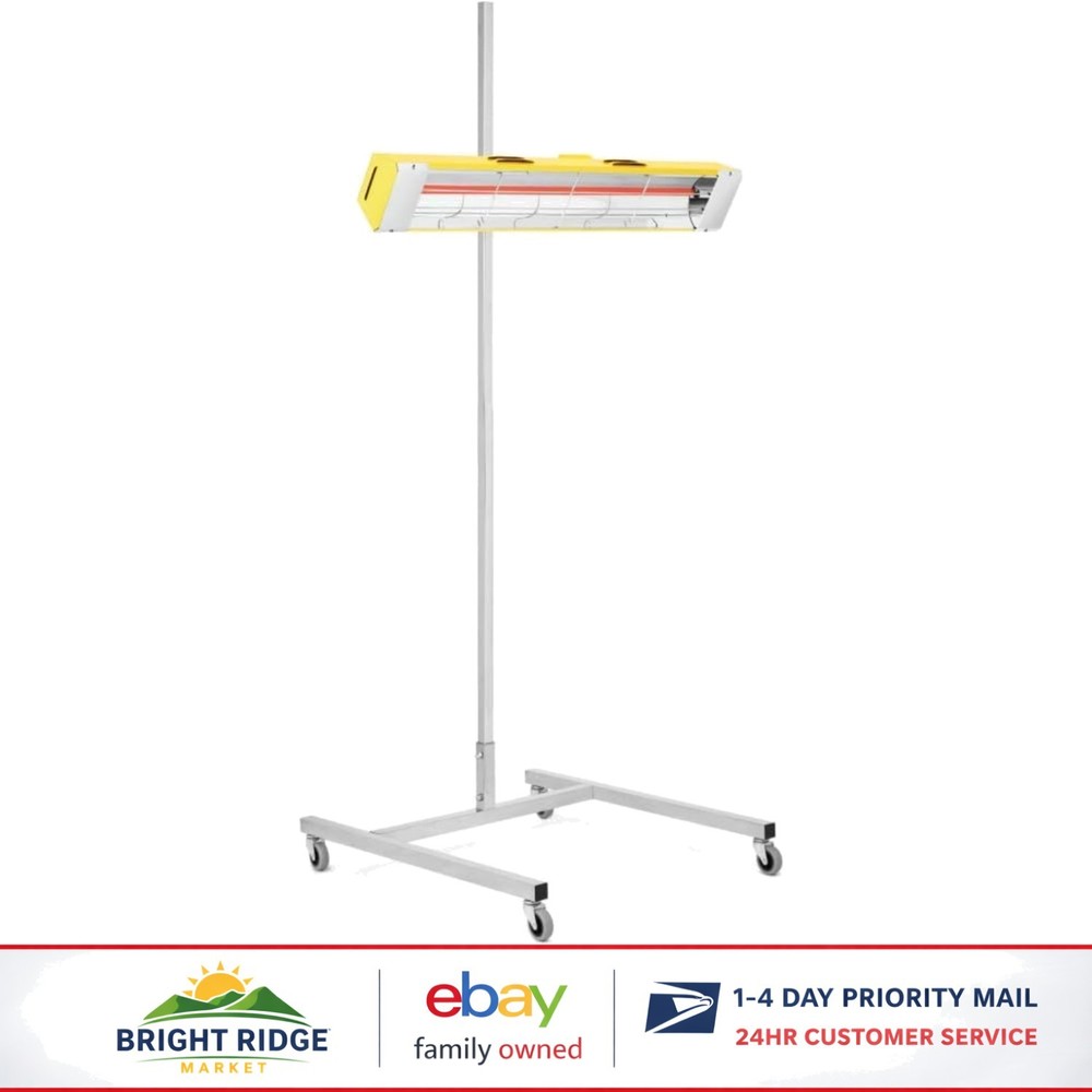 Metallic Chrome Paint Curing System with Infrared Technology and 1500 Watts