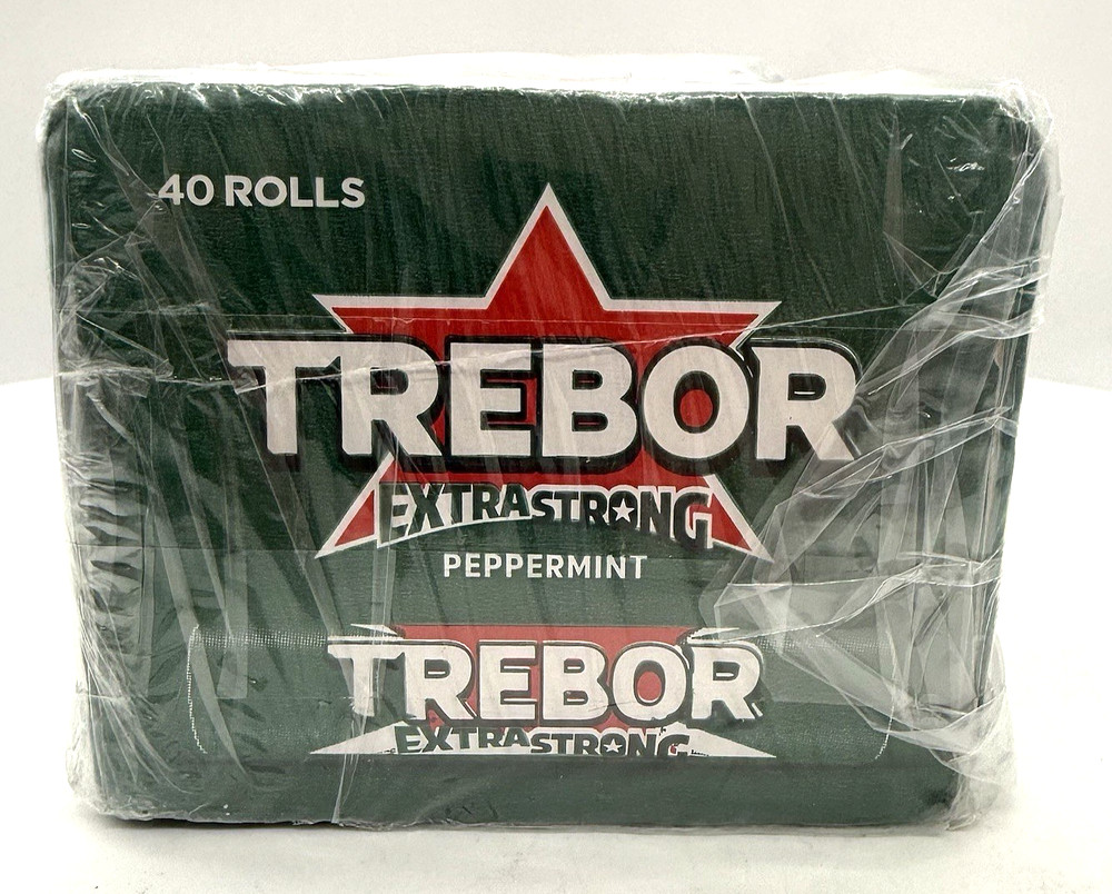 Trebor Extra Strong Peppermint Mints Roll Pack of 40