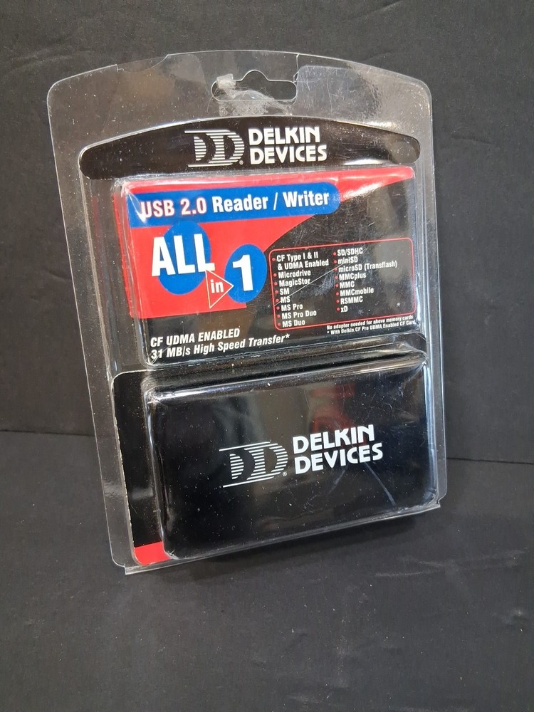 USB 2.0 reader writer Delkin devices access older or more specialized media