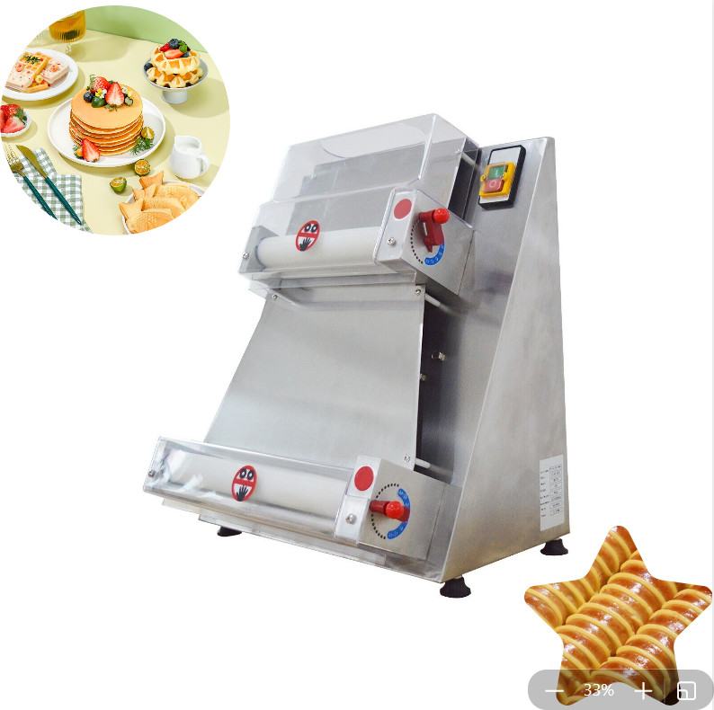 110V Electric Pizza Dough Roller Sheeter Pastry Press Cake Bread Making Machine