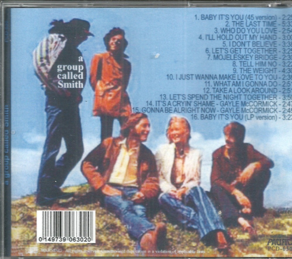 A Group Called Smith CD Brand New 16 Tracks on Pacific Label