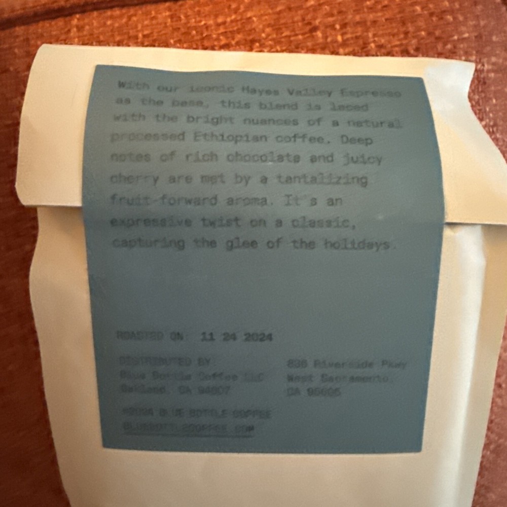 Blue Bottle Coffee, Winter Coffee Set