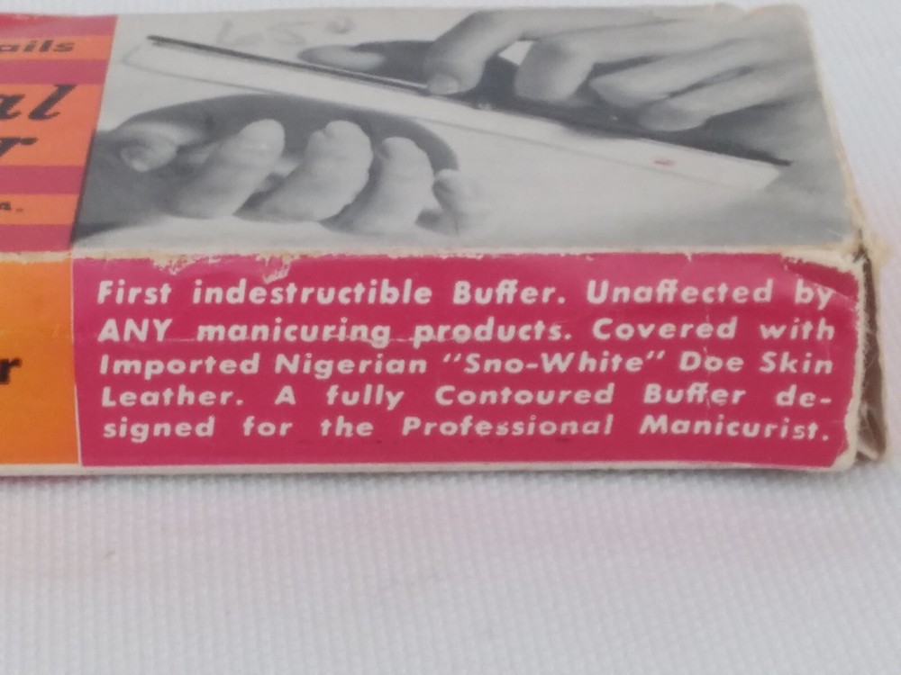 Vintage 6” HI-LITE Professional Nail Buffer Manicure Tool with Original Box