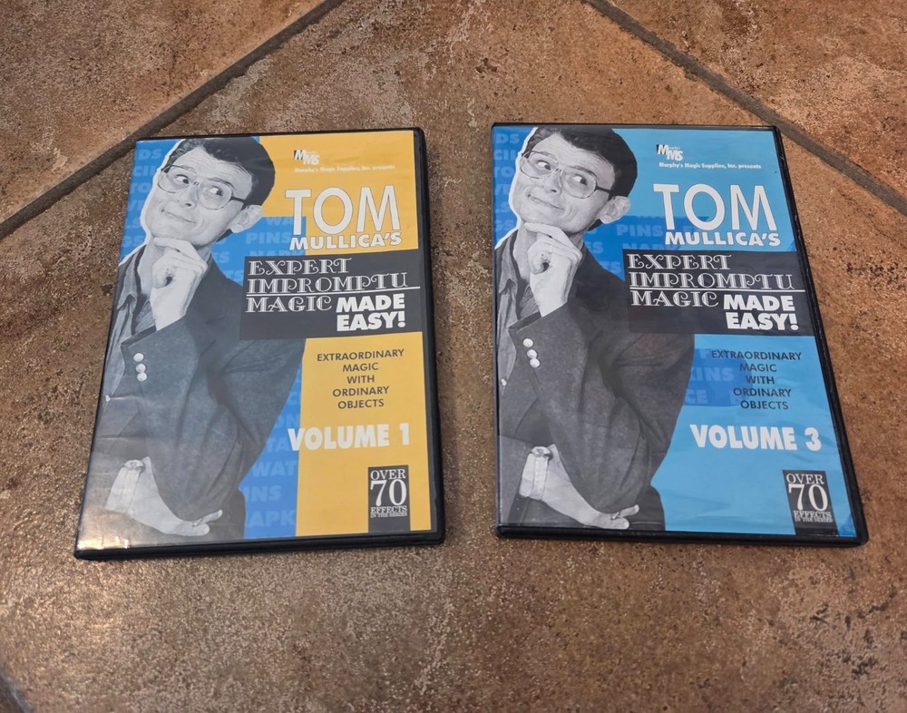 Tom Mullica 2 Dvd's Magic Mentalism Tricks