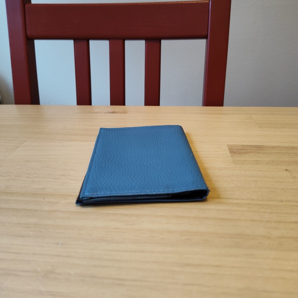 Blue Rolodex Passport Holder Folio Wallet