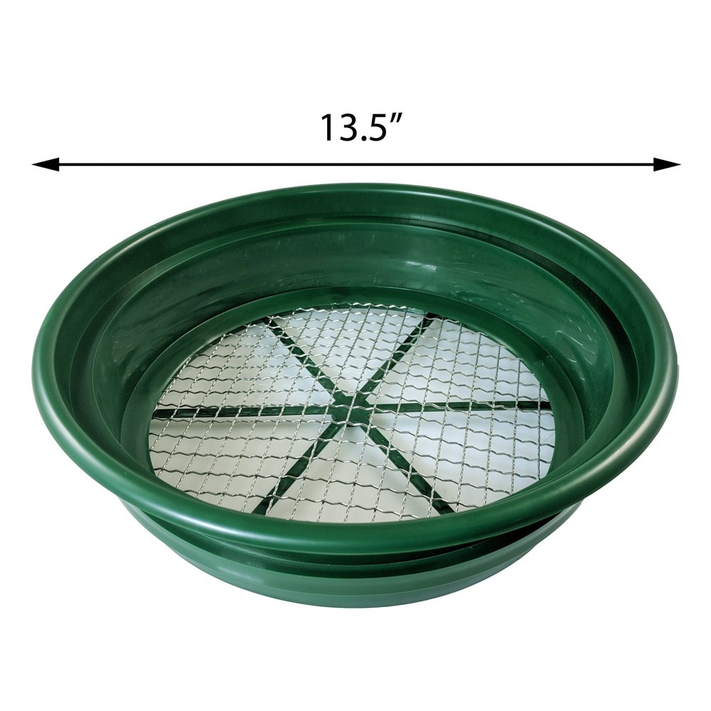 Gold Sifting Classifier 1/2 Inch Mesh Screen Sieve Prospect Pan