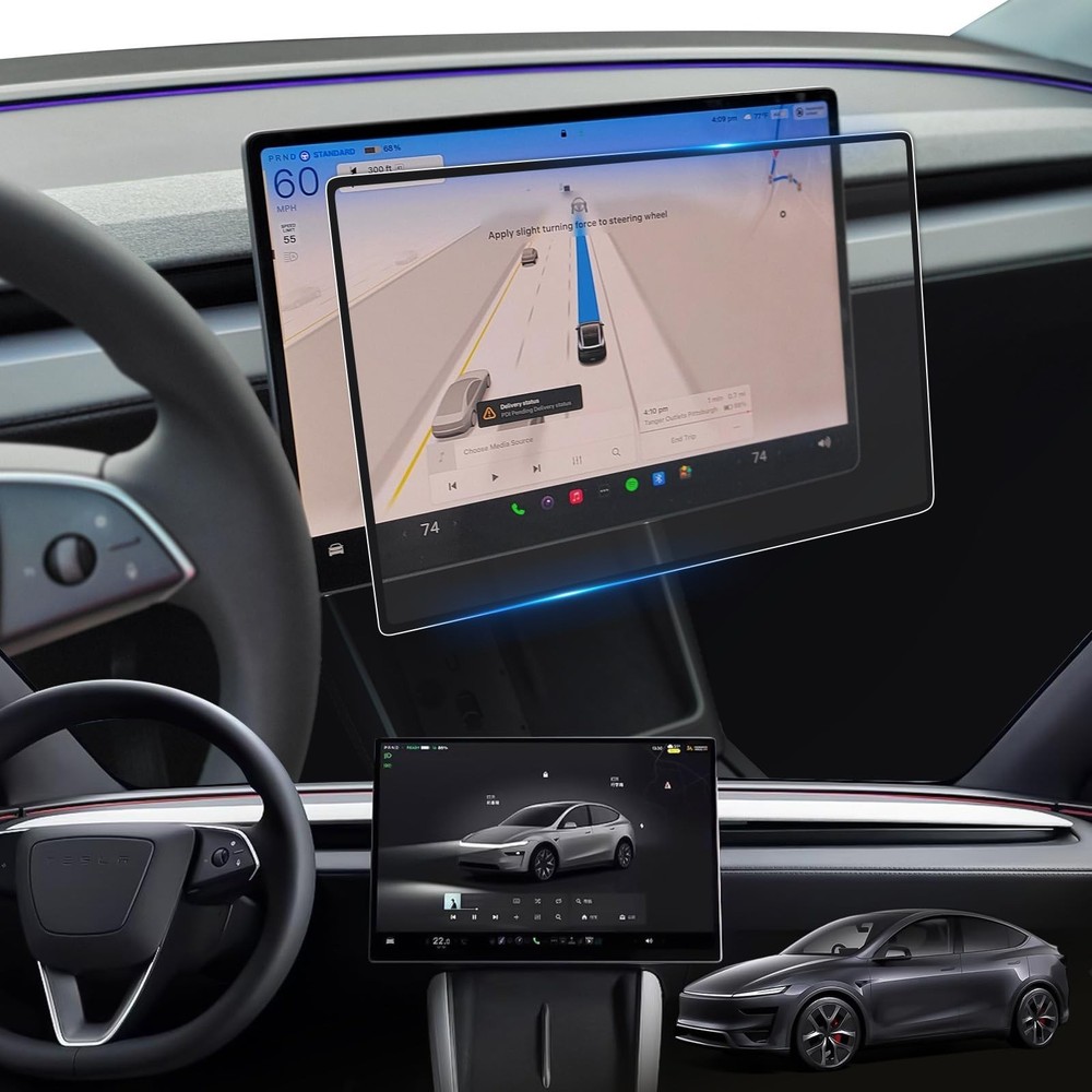 2-Pack 2026 Tesla Model Y Juniper Screen Protector 16"+8" - Refreshed Premium...