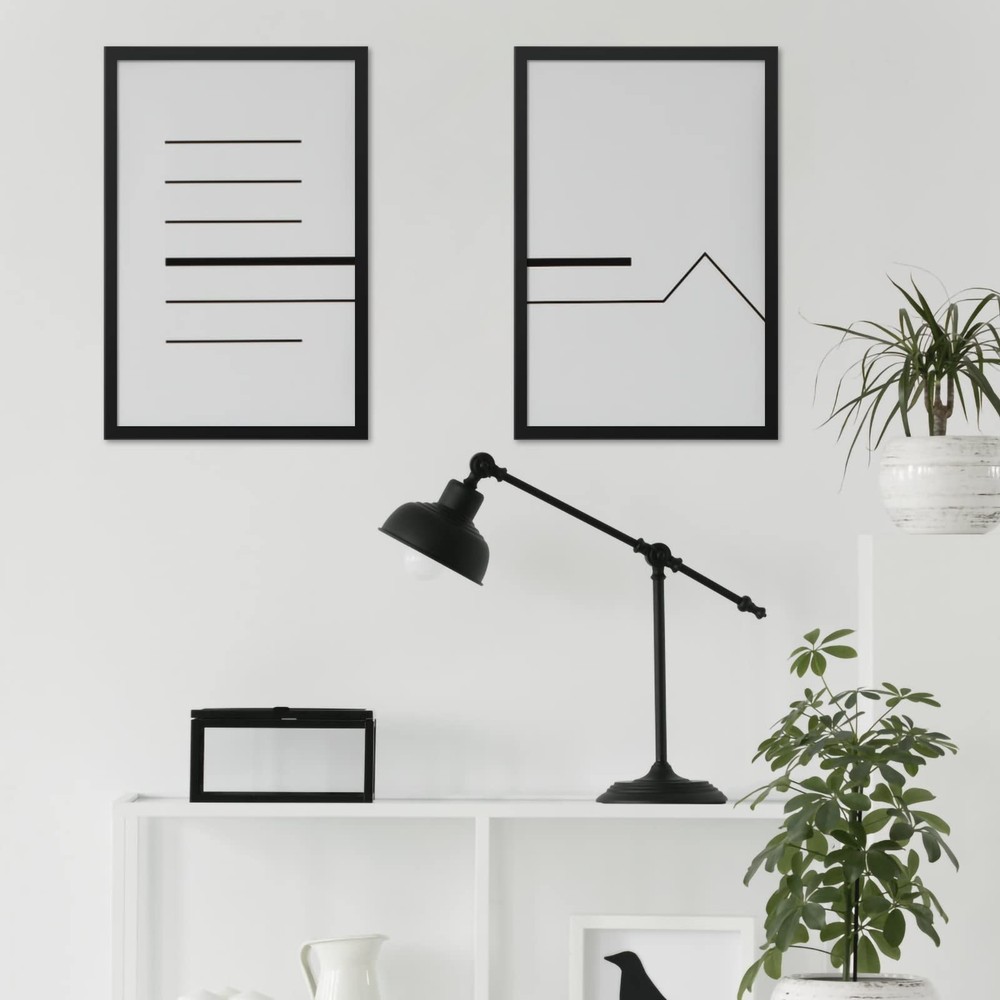 Matte Black 16X24 Frame - Single Frame, 16 X 24 Poster Frame for Artwork, Puzzle