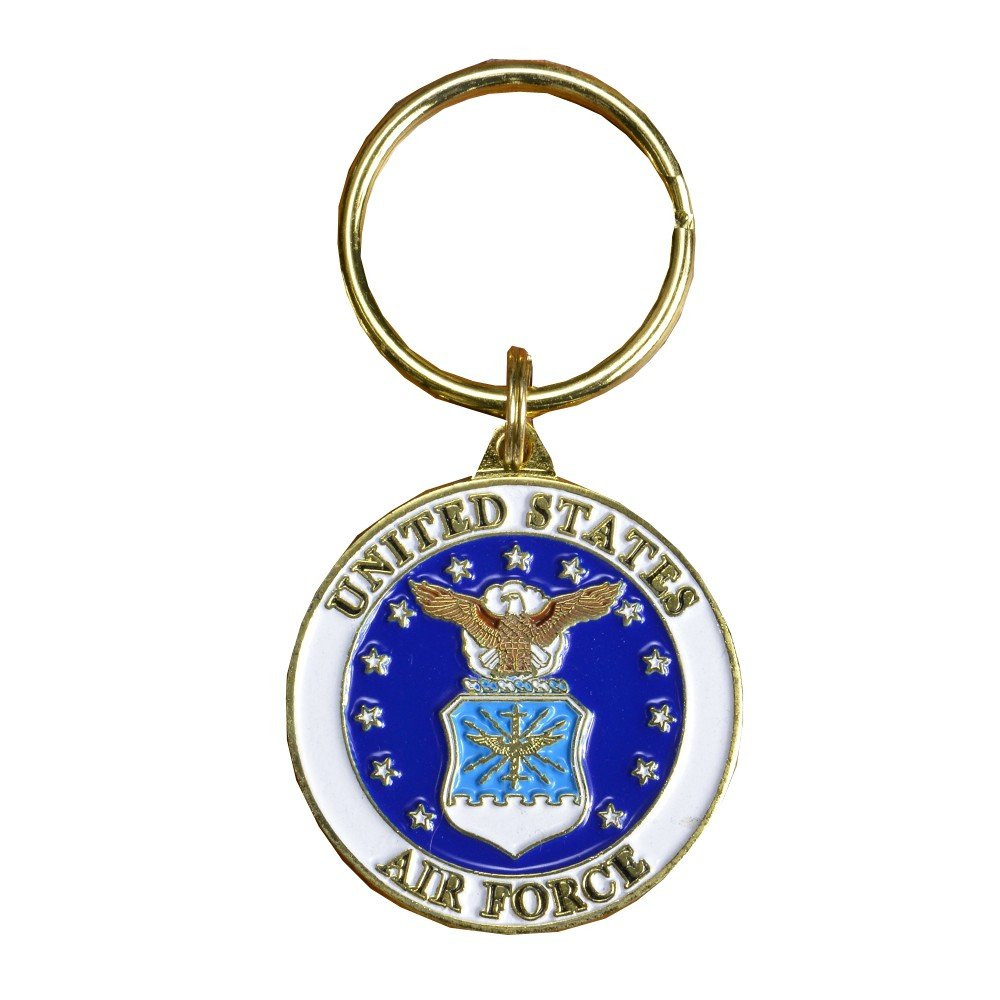 United States Air Force Eagle Emblem Keychain Bright Shine KC2076