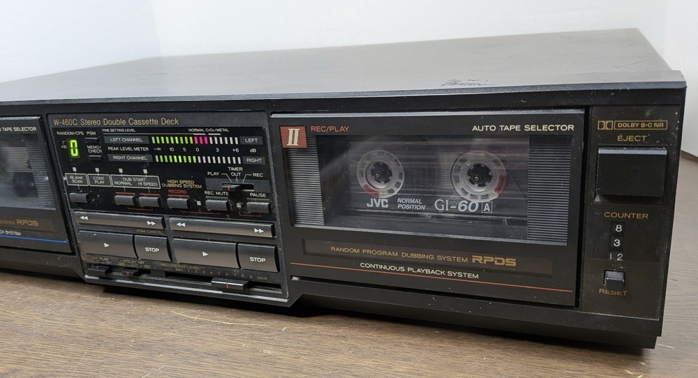 Teac W-460C Stereo Double Cassette Deck - WORKING GREAT!