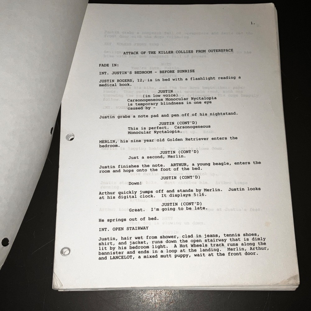 ATTACK OF THE KILLER COLLIES FROM OUTER SPACE Kids Write A Sci-Fi Script wNotes!