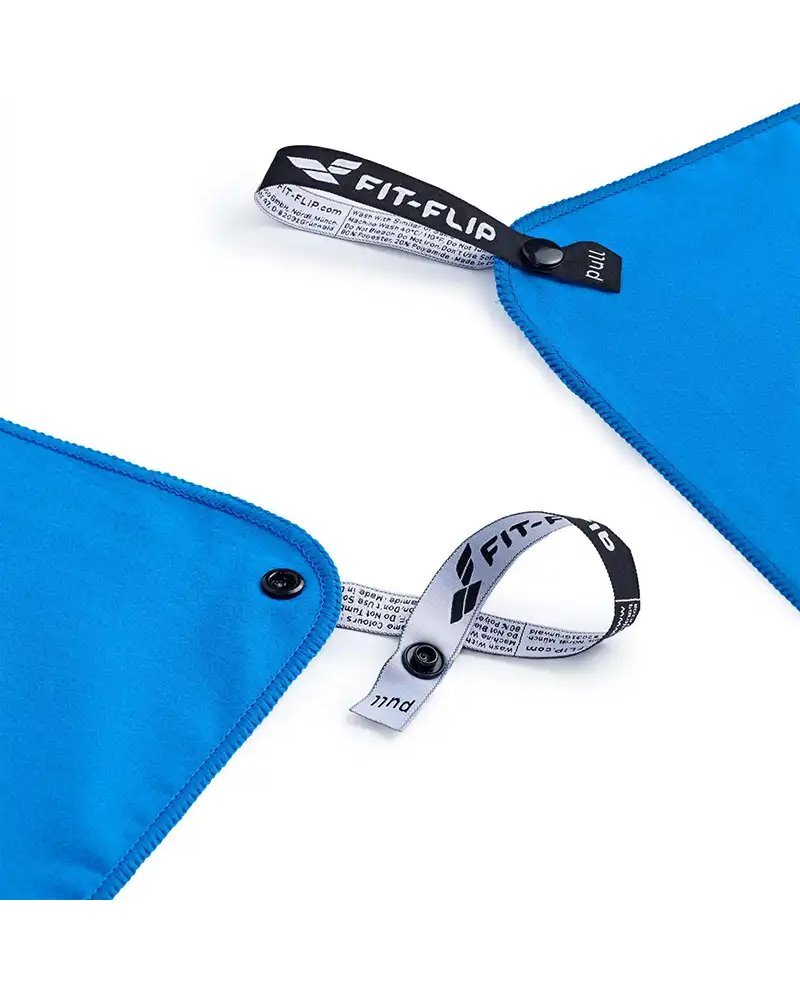 - Fit-Flip Microfiber Towel 50x100 cm, Blue