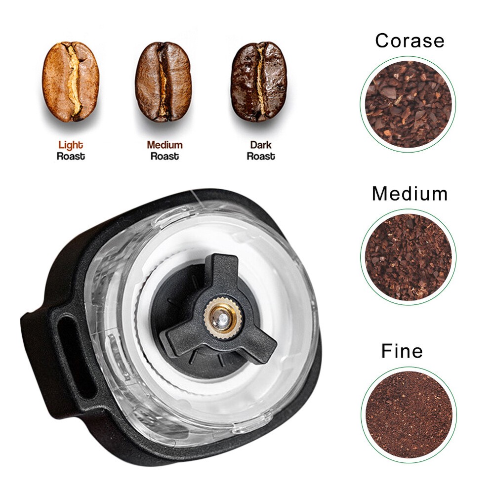 Manual Coffee Grinder Adjustable Setting Detachable Portable Coffee Bean Grinder