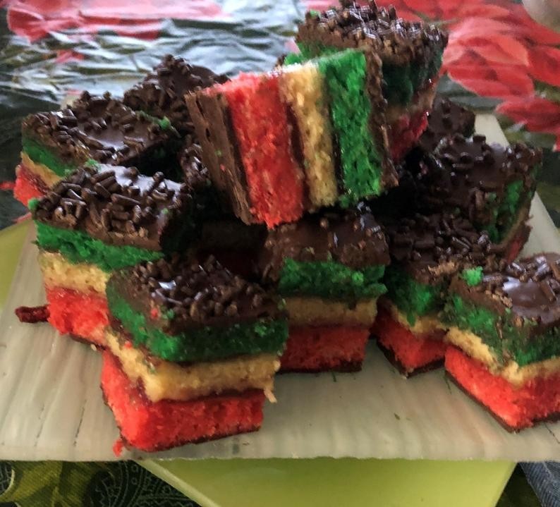 Authentic Italian Rainbow Cookies * Multiple Sizes & Variations Available