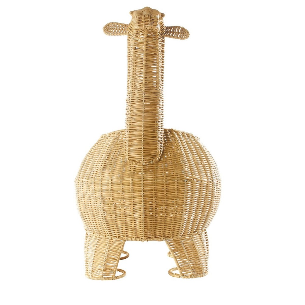 Kaplan Early Learning Giraffe Shaped Washable Wicker Floor Basket
