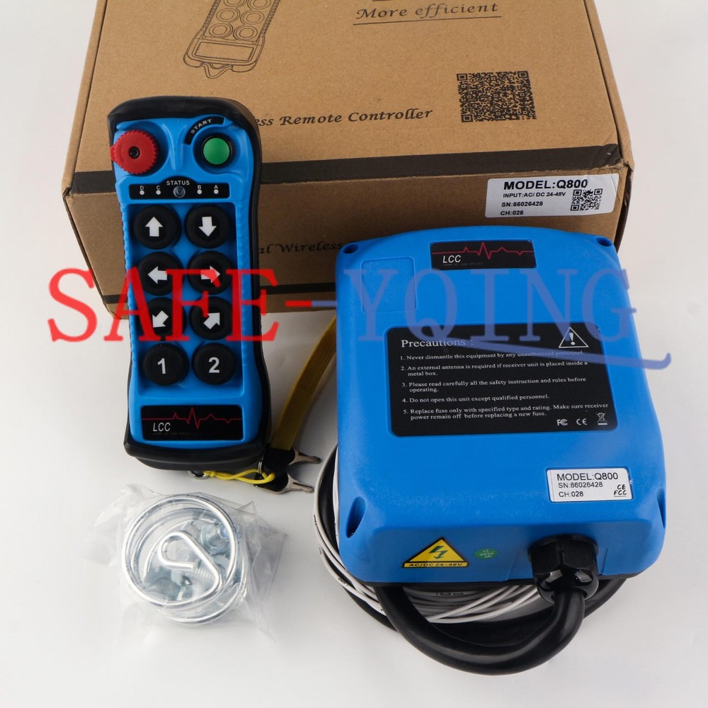8Button Single Speed Hoist Crane Industrial Wireless Remote Control Single Q800