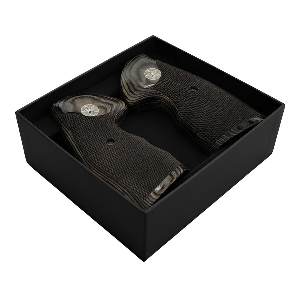 Colt Python Black Rosewood Grips Texas Star Medallion