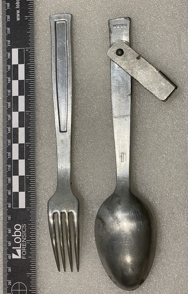 WWII German Private Purchase Fork Spoon Set D.R.G.M.