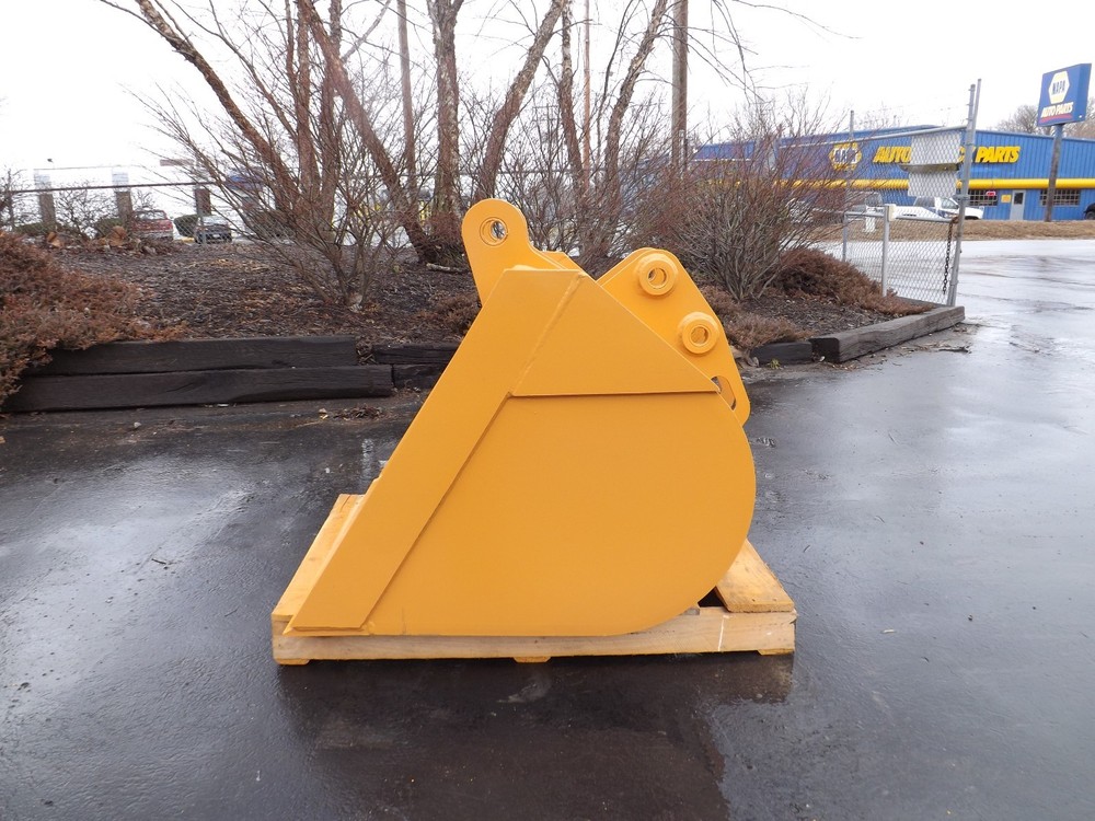 New 36" Backhoe Bucket for a Case 590D without Teeth: Includes Coupler Pins