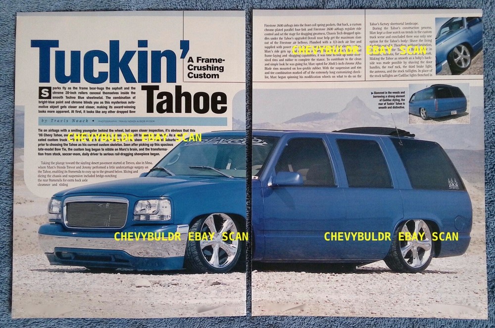 1996 Chevy Tahoe Custom 2WD Article "Tuckin' Tahoe"