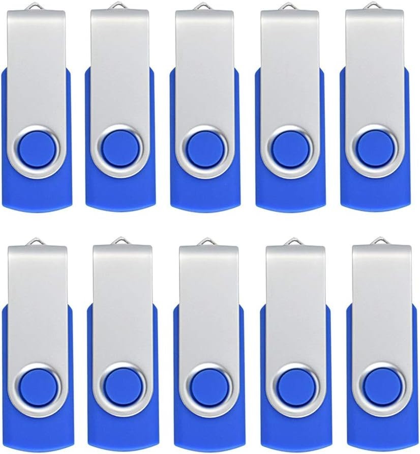 10 Pack 2GB Blue USB Flash Drive Memory Stick