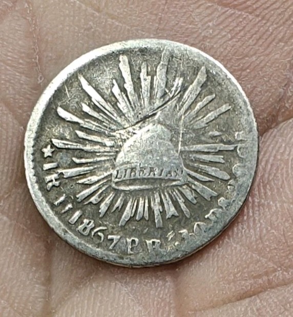 Mexico 1867 1 Real Hermosillo Ho PR