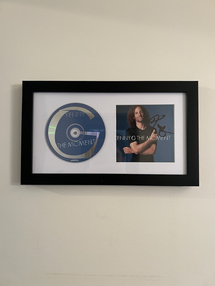 Kenny G Autographed CD Framed Saxophone Legend