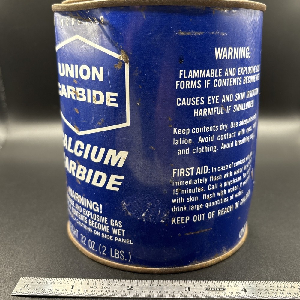 Vintage Union Carbide Mining Tin Sealed