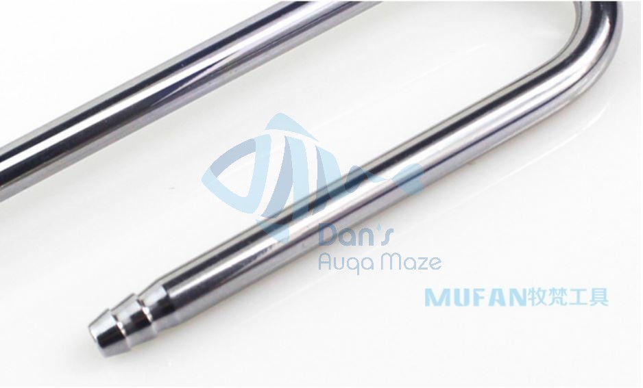 MuFan Aquarium Stainless Steel CO2 Diffuser U Shaped Tube Diffuser Replacement
