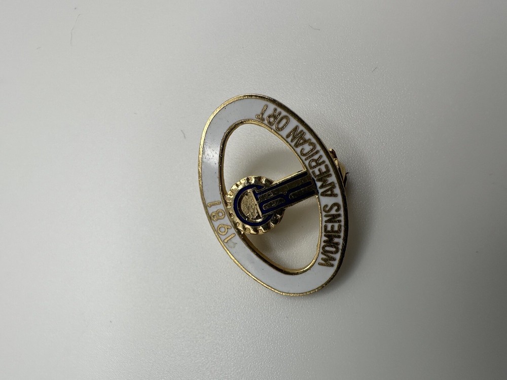 Vintage 1981 Womens American ORT Pin BB4