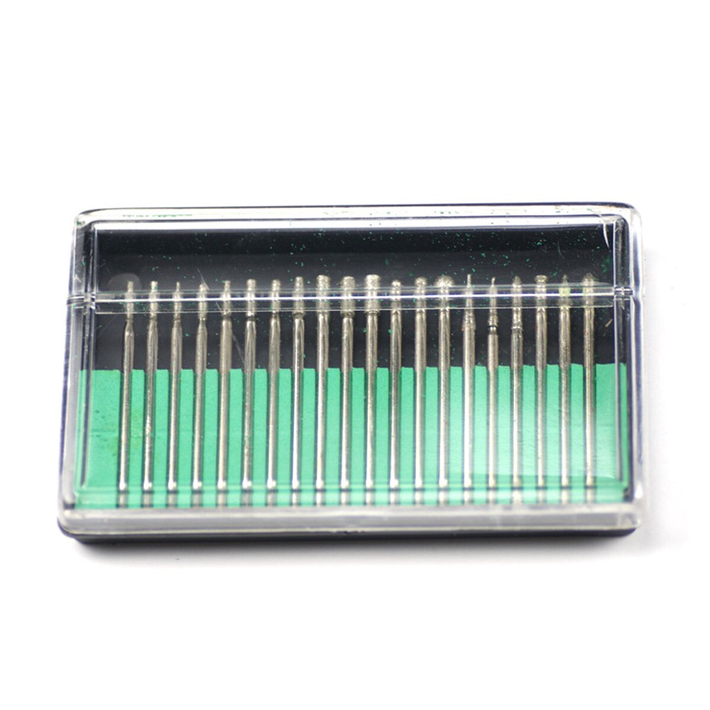 20x set Diamond Burrs tools fits dremel or rotary engraving Bits micro small