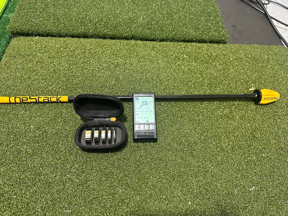 The Stack Golf Swing Speed Trainer Speed Stick Weights PRGR Launch Monitor
