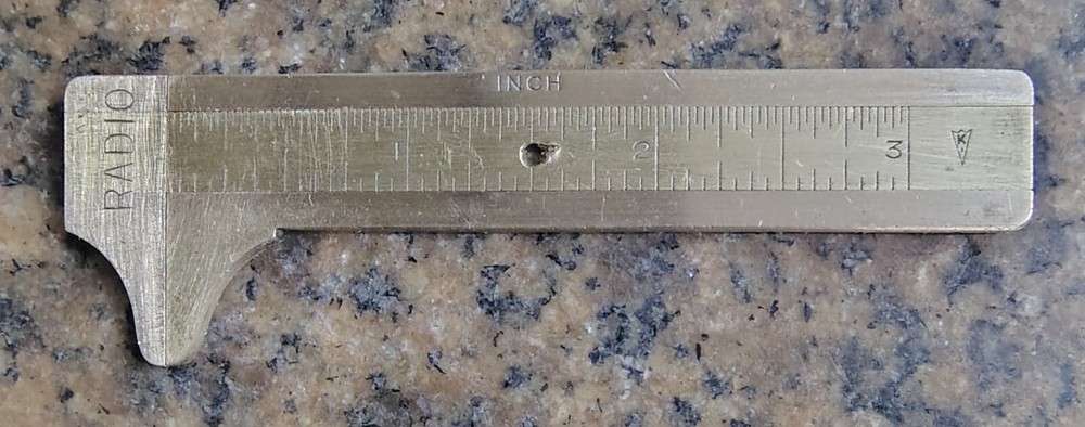MINI BRASS POCKET CALIPER MADE IN GERMANY