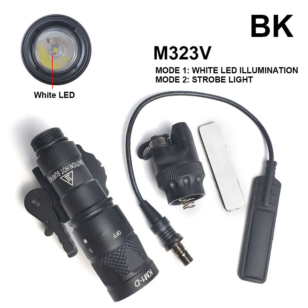 M323V Tactical Light Multi-function Constant &Strobe Airsoft Light with QD Mount